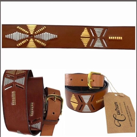 Cuirum Barcelona Leather Handmade Woven Belt main image 5